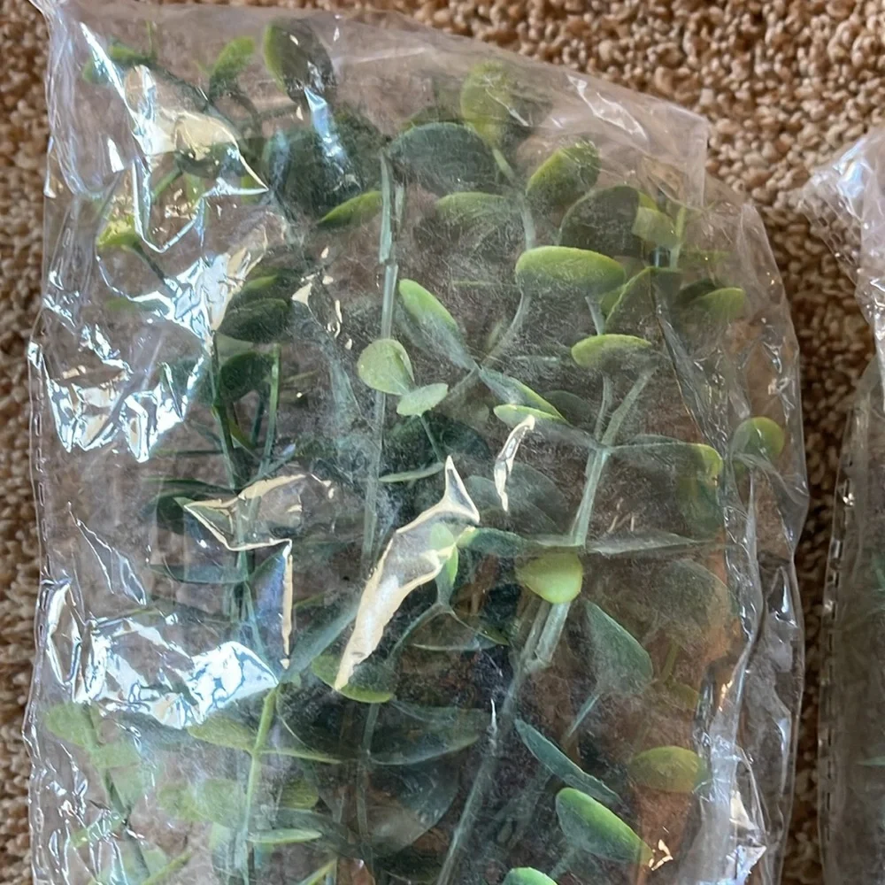 2 Artificial Boxwood plants